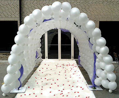 Hochzeits Ballontunnel.