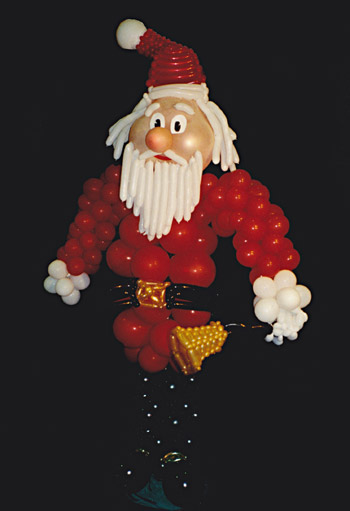 Ballon Skulpturen Santa